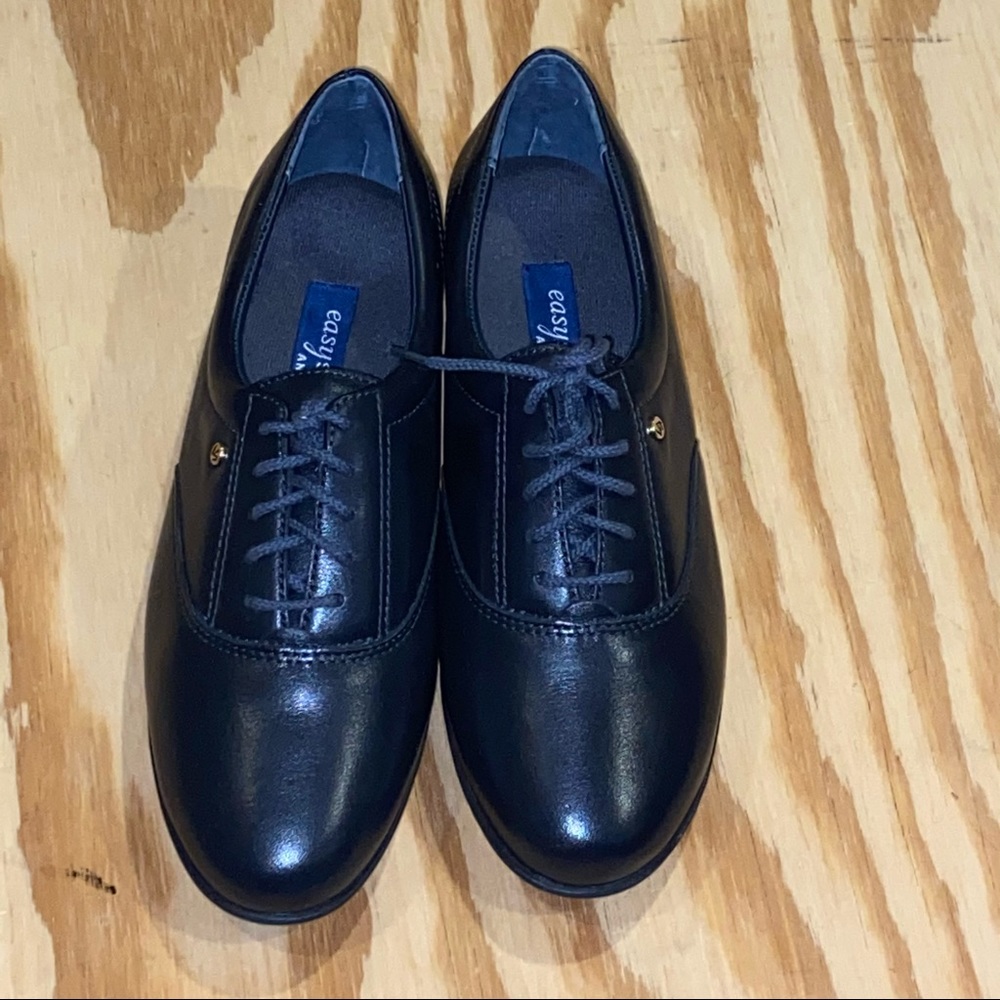 Easy Spirit Anti-Gravity Black Leather Loafers